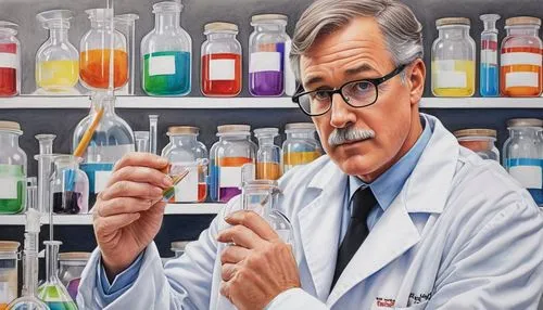 medical illustration,chemical laboratory,chemist,laboratory information,reagents,laboratory flask,laboratory equipment,laboratory,oil painting on canvas,meticulous painting,pharmacist,sci fiction illustration,painting technique,nutraceutical,medicinal products,pharmaceutical drug,clinical samples,ph meter,pathologist,microbiologist,Conceptual Art,Daily,Daily 17