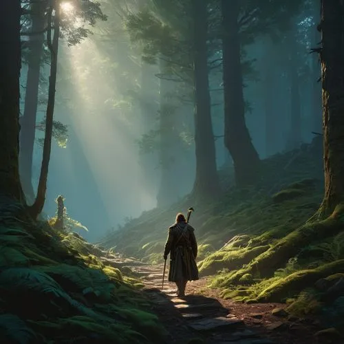 glorfindel,nargothrond,mirkwood,jrr tolkien,thingol,finrod,tolkein,the mystical path,wiglaf,tolkien,ithilien,the wanderer,erebor,noldor,forest path,elrond,aragorn,the path,fantasy picture,boromir,Photography,General,Fantasy