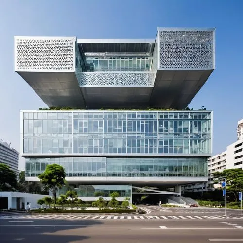 shenzhen vocational college,hongdan center,cube house,koolhaas,morphosis,glass facade,modern architecture,glass building,futuristic art museum,futuristic architecture,interlace,office building,kaust,cubic house,modern building,office buildings,cube stilt houses,safdie,asian architecture,modern office,Photography,General,Realistic