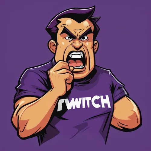 twitch logo,twitch icon,twitch,wall,grimace,png image,angry man,greek,purple background,vector illustration,png transparent,bot icon,streamer,edit icon,affiliate,head icon,witch's hat icon,streaming,switcher,no purple,Illustration,American Style,American Style 05