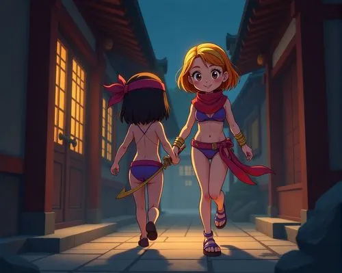 lavagirl,wayforward,leela,kimiko,lina,mulan