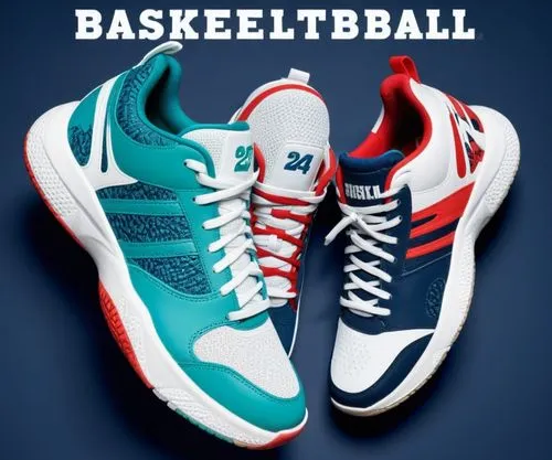 two shoes on a blue and white background with words that say, basket ball,basketball shoes,sports shoes,sports shoe,basketbal,athletic shoes,sport shoes