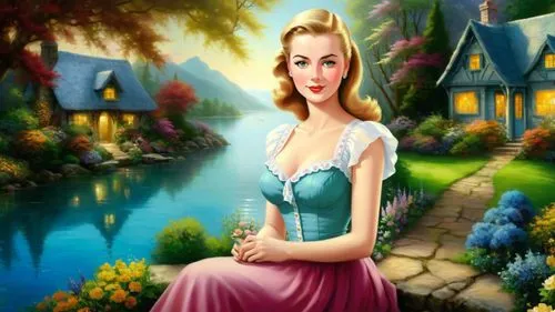 cinderella,maureen o'hara - female,dorthy,fairy tale character,world digital painting,the blonde in the river,fantasy picture,galadriel,anarkali,landscape background,gwtw,principessa,girl in the garden,cartoon video game background,children's background,girl on the river,dirndl,portrait background,girl in a long dress,ninfa