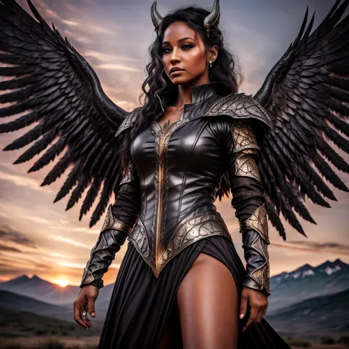 Make her skin light purple colored,dark angel,black angel,archangel,the archangel,death angel,business angel,angels of the apocalypse,warrior woman,fire angel,goddess of justice,angel of death,angelol