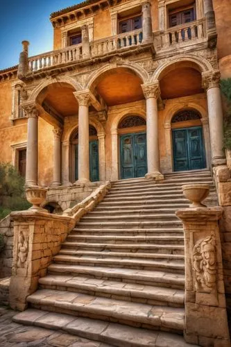 celsus library,malta,mdina,noto,palermo,persian architecture,valletta,iranian architecture,deruta,yerlikaya,qasr amra,khaneh,hala sultan tekke,agrigento,apulia,villa balbiano,valetta,villa cortine palace,mansion,qasr al kharrana,Art,Classical Oil Painting,Classical Oil Painting 21