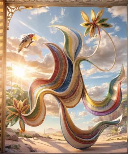 mexican painter,el salvador dali,theater curtain,stage curtain,rainbow waves,murals