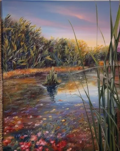 meadow in pastel,freshwater marsh,wetland,river landscape,wetlands,salt meadow landscape,tidal marsh,autumn landscape,meadow landscape,brook landscape,pond flower,swampy landscape,coastal landscape,fa