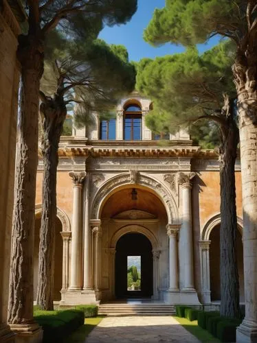 villa cortine palace,villa borghese,masseria,villa d'este,zappeion,gennadius,archways,pedralbes,provencal,abbaye de belloc,giarratano,peristyle,cortile,borghese,loggia,coade,temple of diana,montelena,provencal life,caelian,Art,Artistic Painting,Artistic Painting 02