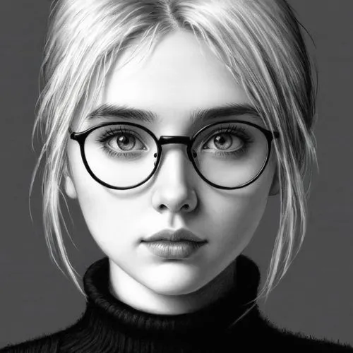 girl portrait,moretz,olsen,girl drawing,tymoshenko,shelkovskaya,Illustration,Black and White,Black and White 13