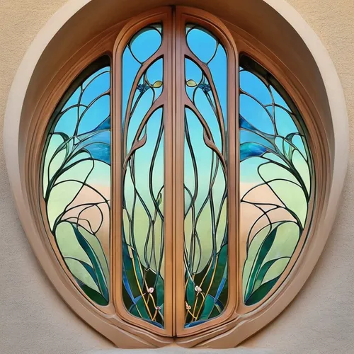 wood window,art nouveau frame,leaded glass window,art nouveau frames,round window,art deco frame,stained glass window,art nouveau design,stained glass,church window,stained glass pattern,stained glass windows,wooden windows,art nouveau,church windows,wood mirror,hare window,old window,front window,window with grille,Illustration,Retro,Retro 08