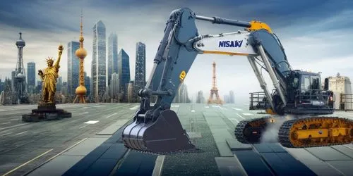 a large machine moving up the side of a road,walle,claptrap,two-way excavator,bigweld,constructicon,industrial robot