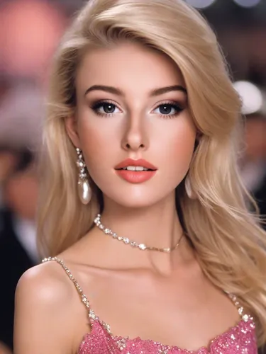 barbie doll,realdoll,barbie,doll's facial features,beautiful model,model beauty,beautiful woman,beautiful young woman,romantic look,jeweled,elegant,blonde woman,beautiful women,beautiful face,beautiful girl,pretty young woman,blonde girl,elsa,pink beauty,model doll