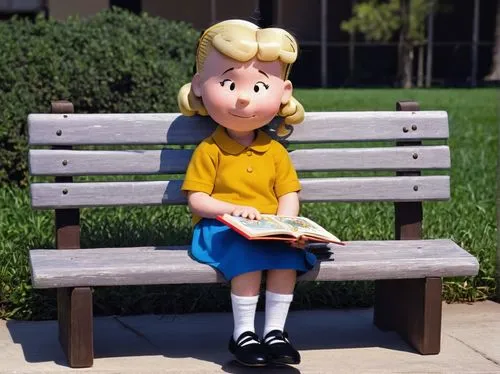 blonde woman reading a newspaper,blonde sits and reads the newspaper,girl studying,dorthy,little girl reading,storybook character,devos,man on a bench,girl sitting,agnes,lurleen,schoolmarm,girl with bread-and-butter,peanuts,clarabelle,vidalia,helga,keebler,uderzo,pinocchio,Illustration,Realistic Fantasy,Realistic Fantasy 22