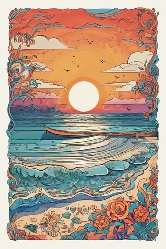 beach towel,sea beach-marigold,coast sunset,sunset beach,sun and sea,sunrise beach,beach landscape,3-fold sun,beach ball,ocean,sun,tide-low,sea-shore,beach background,beach scenery,tapestry,dream beach,beach furniture,sea,ocean background,Illustration,Vector,Vector 21