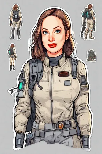 princess leia,vector girl,kosmea,operator,space-suit,pixel art,drone operator,cg artwork,female nurse,combat medic,custom portrait,sci fiction illustration,biologist,spacesuit,samara,military person,nora,jaya,snezka,pubg mascot,Digital Art,Sticker