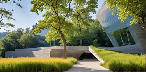 futuristic art museum,biospheres,libeskind,futuristic architecture,landscaped,home of apple,3d rendering,grass roof,deyoung,graecorum,futuristic landscape,virtual landscape,modern architecture,biopiracy,safdie,snohetta,genentech,embl,roof landscape,sketchup,Photography,General,Realistic