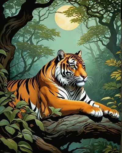 tiger,a tiger,asian tiger,bengal tiger,tiger png,tigers,Illustration,Realistic Fantasy,Realistic Fantasy 22