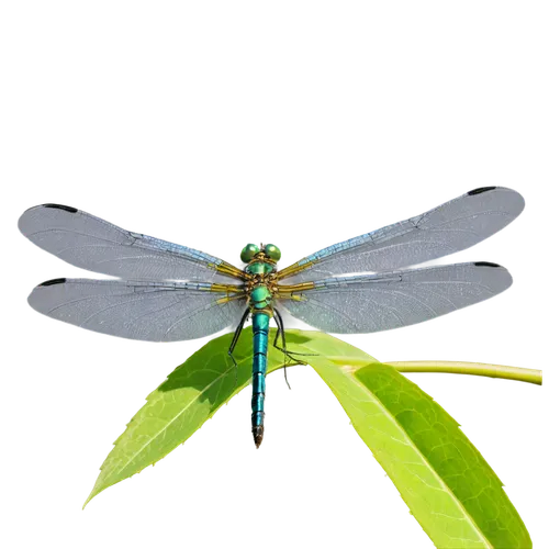 Dragonfly, multiple dragonflies, transparent wings, iridescent colors, green eyes, slender body, perched on leaf, hovering in air, warm sunlight, soft focus, 3/4 composition, natural scenery, shallow 