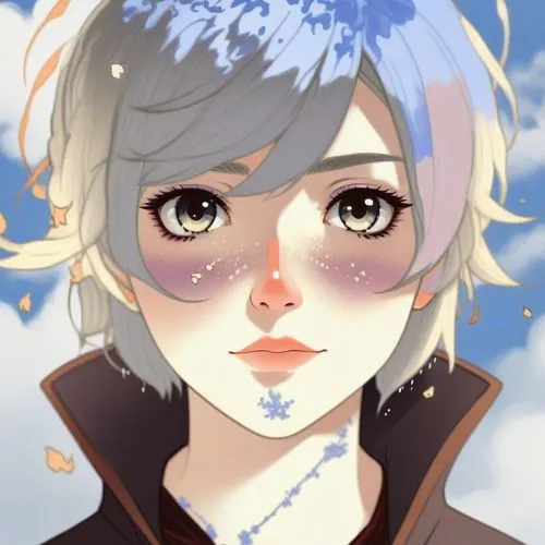 hiver,snow flake,riven,alcor,blue snowflake,krita