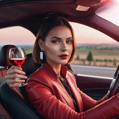 woman in the car,zagreb auto show 2018,auto show zagreb 2018,girl in car,elle driver,dodge la femme,female alcoholism,alfa romeo 159,girl and car,witch driving a car,citroën,drink driving,a glass of wine,wine diamond,wine,bmw new class,car model,autonomous driving,rent a car,alfa romeo brera,Photography,General,Realistic