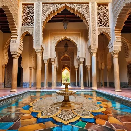 alcazar of seville,alhambra,la kasbah,moroccan pattern,kasbah,marrakesh,persian architecture,mihrab,morocco,deruta,mamounia,inside courtyard,marocco,morroco,alcazar,maroc,meknes,floor fountain,islamic architectural,iranian architecture,Conceptual Art,Graffiti Art,Graffiti Art 09