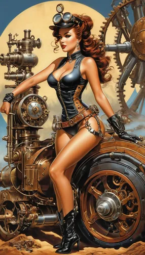 steampunk,harley-davidson,harley davidson,biker,motorcycle,motorcycling,motorcycles,panhead,heavy machine,motorcyclist,heavy motorcycle,steampunk gears,heavy machinery,motor-bike,motorbike,motorcycle racer,mechanic,scrap iron,girl with a wheel,mechanically,Conceptual Art,Fantasy,Fantasy 25