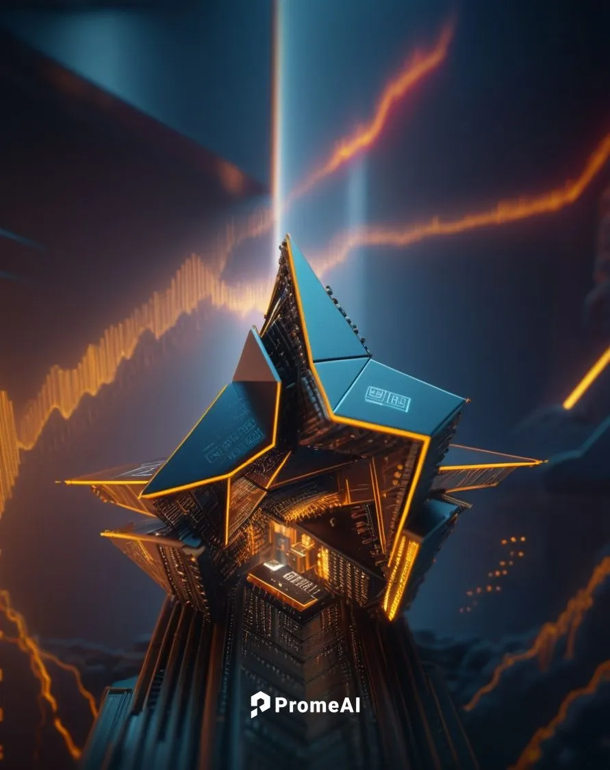 russian pyramid,electric tower,astral traveler,3d render,isometric,pyramids,cinema 4d,beacon,crown render,3d background,3d fantasy,pyramid,random access memory,digital compositing,wizard,sci fiction i