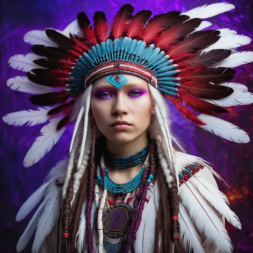 american indian,native american,indian headdress,the american indian,pocahontas,feather headdress,cherokee,native,tribal chief,native american indian dog,amerindien,war bonnet,headdress,shamanism,shamanic,first nation,warrior woman,indigenous,shaman,red cloud,Art,Classical Oil Painting,Classical Oil Painting 18