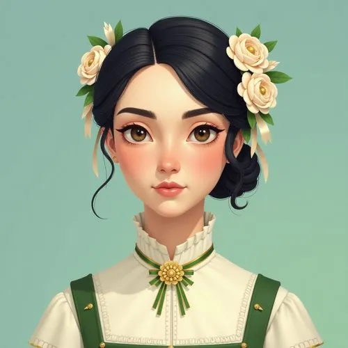 kuchel,jasmine blossom,dressup,hanbok,victorian lady,maiko