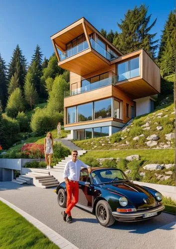 smart house,luxury property,alpine style,modern architecture,luxury real estate,dunes house,modern house,vette,futuristic architecture,underground garage,luxury home,alpine drive,crib,maclaren,pagani,futuristic car,giugiaro,modern style,virage,italdesign,Photography,General,Realistic