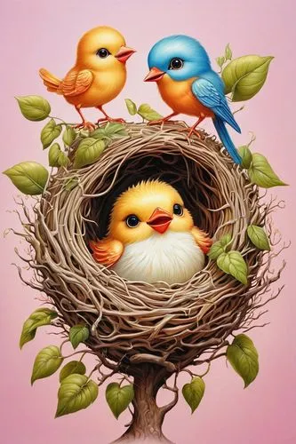 easter nest,bird nest,spring nest,nest easter,nest,robin's nest,nesting,bird's nest,birds on a branch,bird nests,nesting place,bird bird kingdom,nest building,birds on branch,bird kingdom,angry birds,little birds,bird house,nestling,bird robins,Illustration,Japanese style,Japanese Style 01