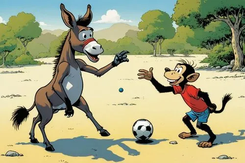 spirou,uderzo,play horse,children's soccer,polocrosse,horseplay,horseracing,calcio,european football championship,tintin,marmaduke,equestrianism,fussball,youth sports,futbol,equestrian sport,footballer,platero,world cup,knockabout,Illustration,Children,Children 02