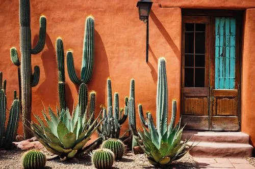 Santa Fe, New Mexico, architectural salvage, old adobe buildings, worn wooden doors, rusty metal gates, vintage windows, distressed stucco walls, terra cotta roof tiles, reclaimed wood accents, Southw