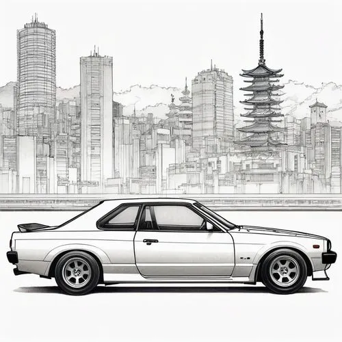 skyline,skylines,shakotan,wanganella,kiyota,datsun,Illustration,Abstract Fantasy,Abstract Fantasy 07