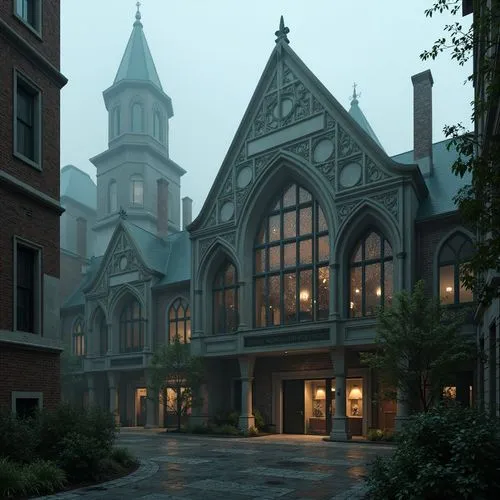 theed,orphanage,crewdson,brownstones,altgeld,render,beautiful buildings,haunted cathedral,briarcliff,brownstone,riftwar,3d rendered,3d rendering,bovard,diagon,3d render,ravenloft,haddonfield,convent,maplecroft