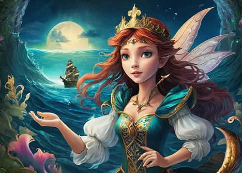 mermaid background,ariel,fantasia,fairy tale character,fantasy portrait,rusalka,princess anna,fantasy picture,the sea maid,mermaid vectors,little mermaid,children's fairy tale,fantasy art,game illustration,princess sofia,fairy world,sea fantasy,fairy tale icons,cinderella,believe in mermaids,Illustration,Realistic Fantasy,Realistic Fantasy 02