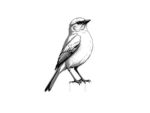 the bird is sitting on the pole in front of a white background,bird illustration,bird drawing,line art birds,titmouse,bird png,luginbill,Design Sketch,Design Sketch,Rough Outline