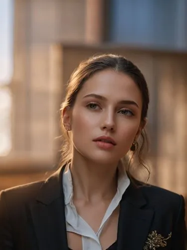 A perfect woman.,a woman standing in front of a building and wearing a suit,sarikaya,elitsa,zhenya,sevda,belenkaya,belorusskaya,Photography,General,Natural