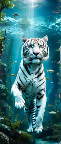 white tiger,white bengal tiger,blue tiger,underwater background,ornamental fish,deep zoo,aquatic animals,siberian tiger,underwater world,marine tank,aquatic animal,asian tiger,sea animals,animal world,tiger png,3d background,tigerle,a tiger,aquatic mammal,marine animal,Photography,General,Natural