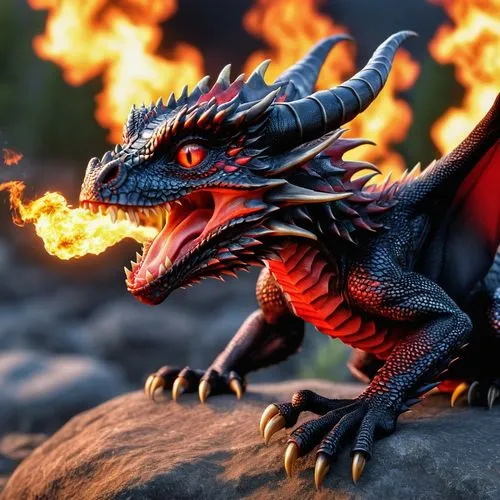 firedrake,dragon fire,fire breathing dragon,black dragon,dragon,dragonja,Photography,General,Realistic