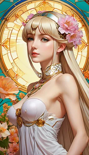 jessamine,sun bride,zodiac sign libra,rosa ' amber cover,poker primrose,flower fairy,baroque angel,flowers celestial,bridal,camellia,rose flower illustration,portrait background,virgo,fantasy portrait,spring crown,angelica,fairy tale character,priestess,aphrodite,bride,Photography,General,Realistic