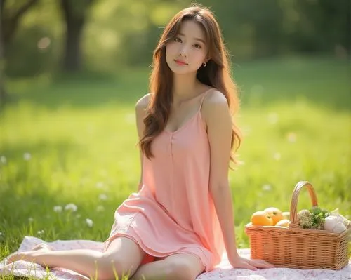 beautiful girl with flowers,vietnamese woman,carotenoids,spring background,qixi,girl in a long dress