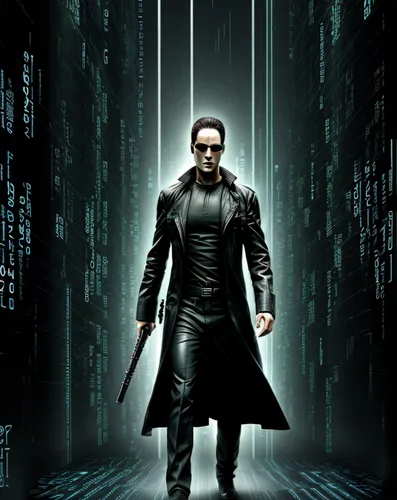 matrix,matrix code,blade,cybernetics,terminator,random access memory,binary code,binary,3d man,cyberpunk,data retention,cyber,action hero,magneto-optical disk,android,transcendence,black city,cyber glasses,ledger,magneto-optical drive