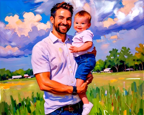 ohanian,photo painting,dad and son outside,maddox,custom portrait,rockwell,jasinski,oil painting on canvas,davidi,portrait background,oil painting,oil on canvas,schaub,fatherhood,nyle,hughart,mcconaughy,alexanian,jenelle,artist portrait,Conceptual Art,Oil color,Oil Color 20