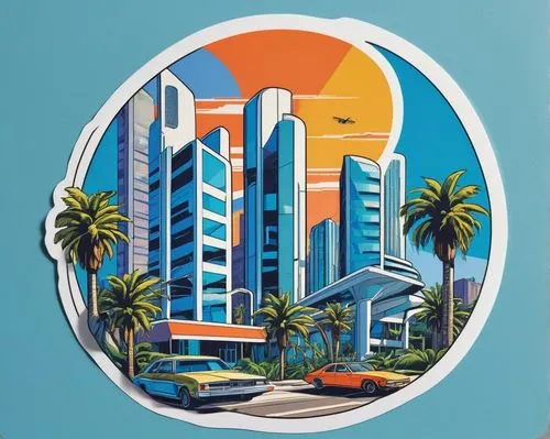 miami,honolulu,ethekwini,haulover,waikiki,acapulco,sandiego,miamians,airbnb icon,sarasota,vedado,abidjan,ikoyi,condado,coronado,san diego,umhlanga,los angeles,jaragua,tropicana,Unique,Design,Sticker