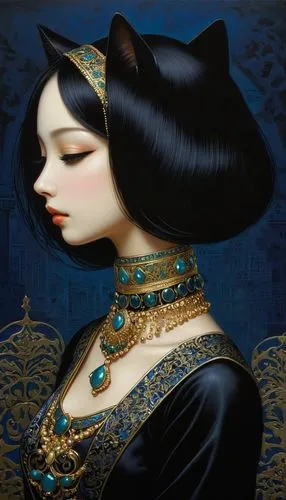 viveros,sheherazade,oriental princess,tretchikoff,cleopatra,miao,Illustration,Realistic Fantasy,Realistic Fantasy 08