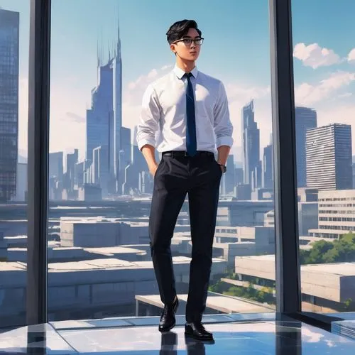 salaryman,ceo,business angel,businessman,blur office background,salarymen,dojima,supertall,skyscraping,black businessman,stock exchange broker,stock broker,business man,lexcorp,ralcorp,standing man,tall man,kaidan,chaebol,skycraper,Conceptual Art,Daily,Daily 21