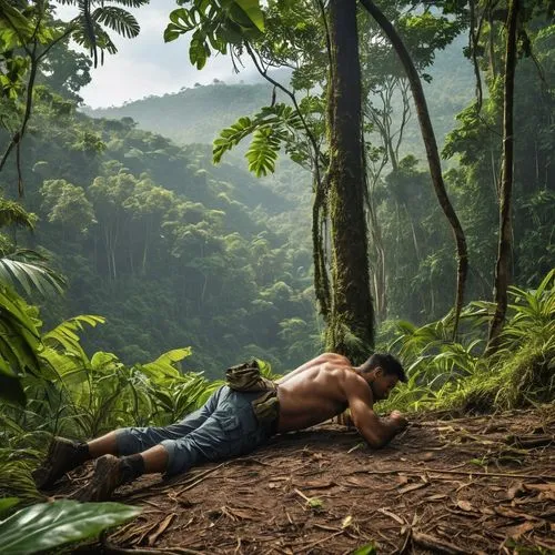 tropical and subtropical coniferous forests,tarzan,rain forest,rainforest,nature and man,pachamama,costa rica,planking,tropical jungle,forest workplace,venezuela,valdivian temperate rain forest,forest workers,the law of the jungle,jungle,el salvador,people in nature,tropical bird climber,forest man,resting,Photography,General,Realistic