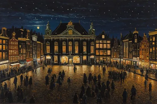 night scene,delft,vincent van gough,david bates,louvre,at night,grand place,christmas market,universal exhibition of paris,utrecht,de ville,market place,vincent van gogh,hamelin,amsterdam,capitole,night view,royal albert hall,city at night,orsay,Photography,Documentary Photography,Documentary Photography 10