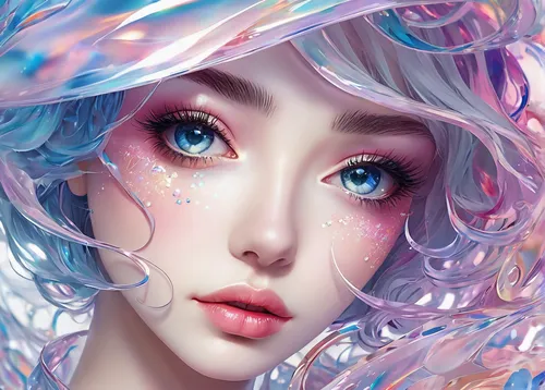 fantasy portrait,mermaid background,water pearls,watery heart,mermaid vectors,dewdrop,faery,mystical portrait of a girl,pink diamond,fantasy art,bubble mist,fairy dust,3d fantasy,water rose,world digital painting,angel's tears,faerie,digital art,crystalline,liquid bubble,Photography,Artistic Photography,Artistic Photography 03